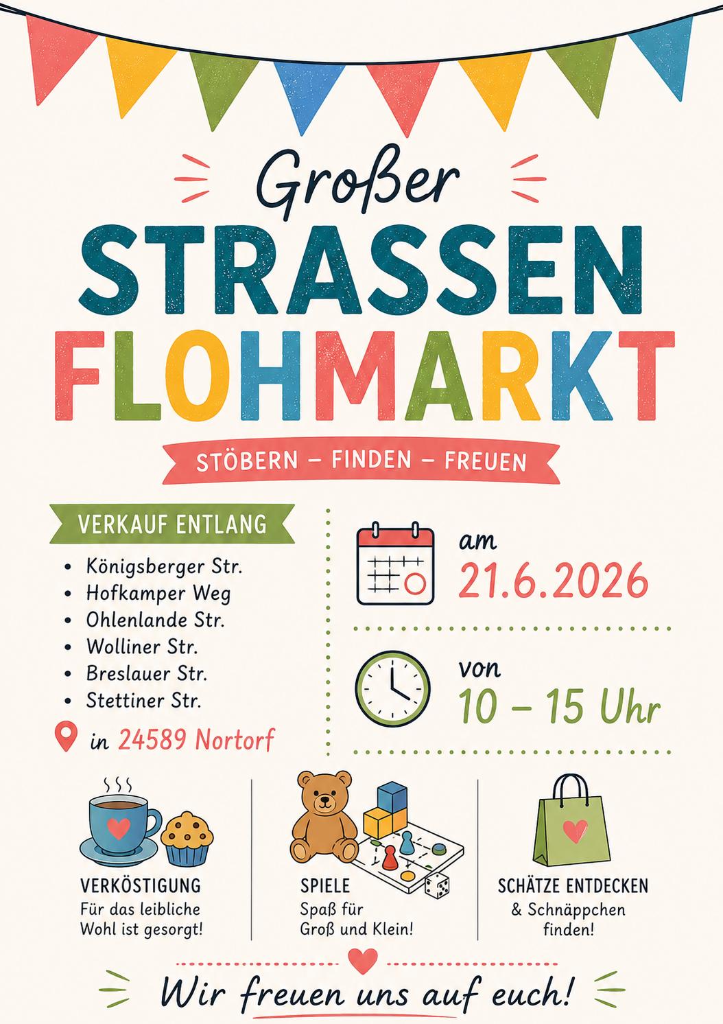 Großer Strassenflohmarkt
